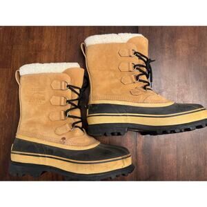 Sorel Caribou buff snow waterproof boots men's size 9
